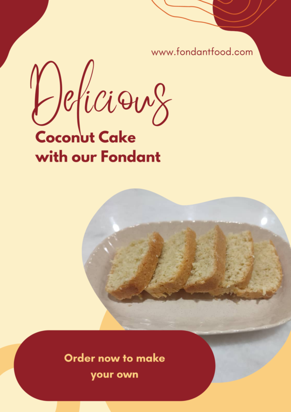 Coconut Cake with Fondant